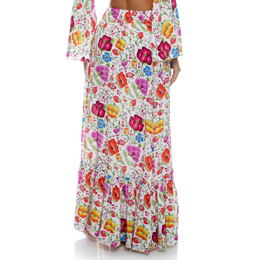 AMOR Y PLAYA - Ruffle Hem Maxi Skirt - Image 2