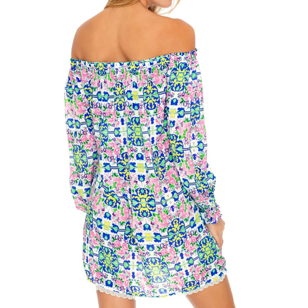 ANGEL FACE - Cuff Bell Sleeve Dress - Image 2