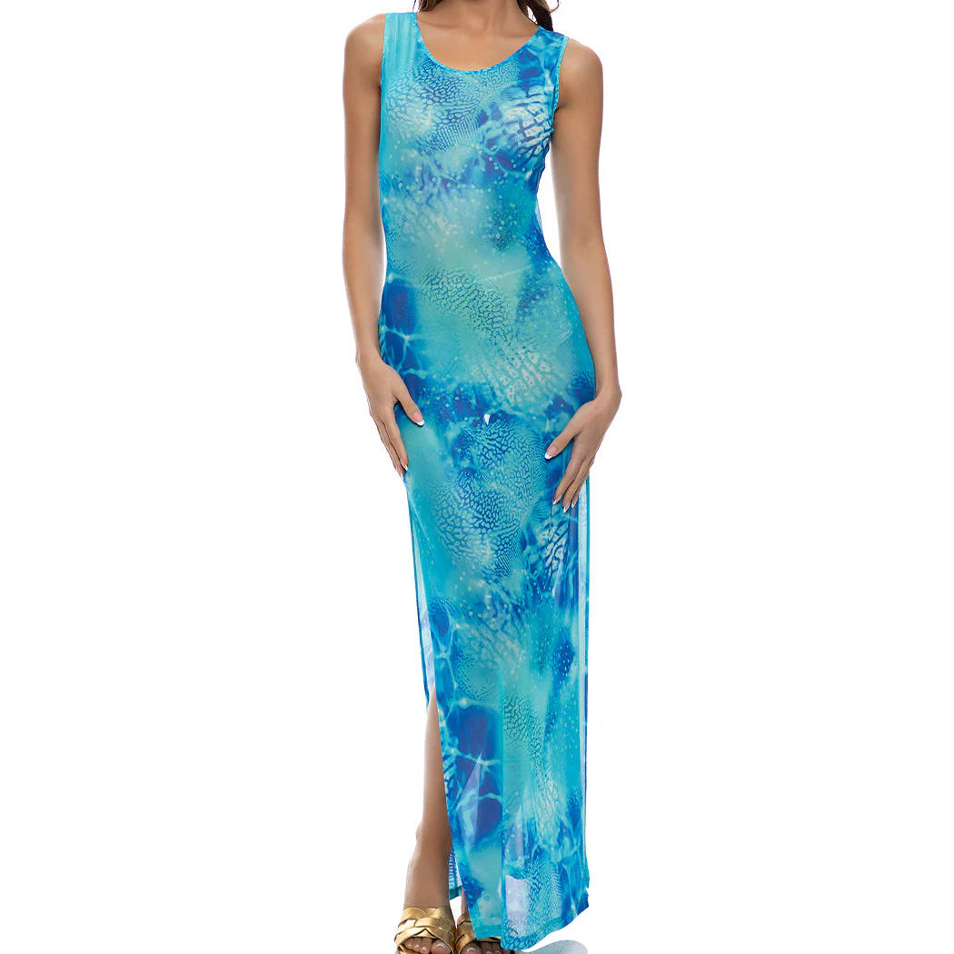 AQUA DREAMS - Maxi Tank Dress