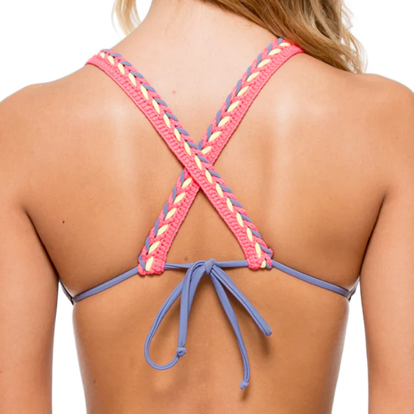 ATREVIDA - Multicolor Crochet Triangle Top - Image 6