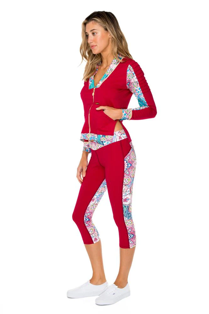 AZUCAR - Cross Waistband Capri Legging - Image 3
