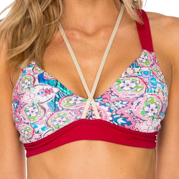 AZUCAR - Gold Crossback Sports Bra