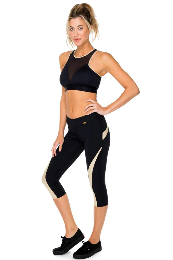 BARACOA - Gold Cut Out Capri - Image 3