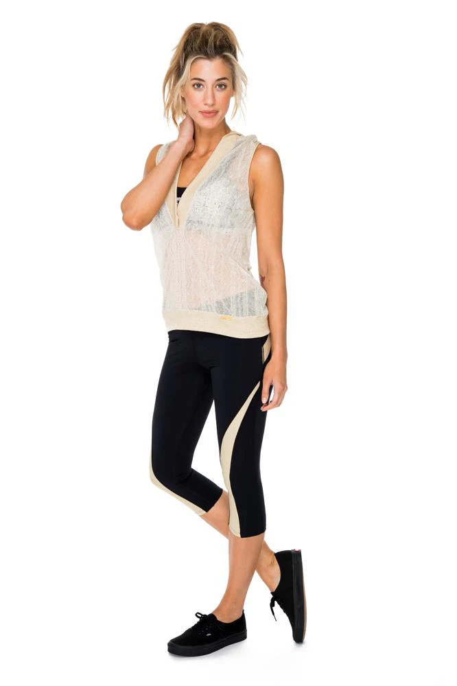 BARACOA - Gold Cut Out Capri - Image 4