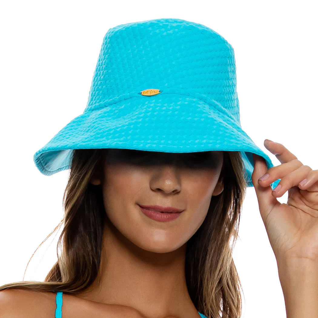 BEACH FUZZ - Wide Brim Bucket Hat - Image 2
