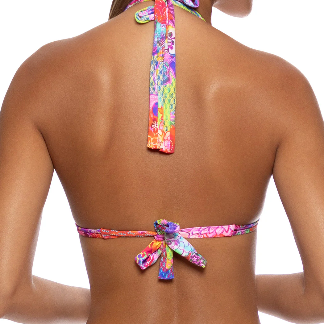 BLOOMING SPARK - Triangle Halter Top - Image 2