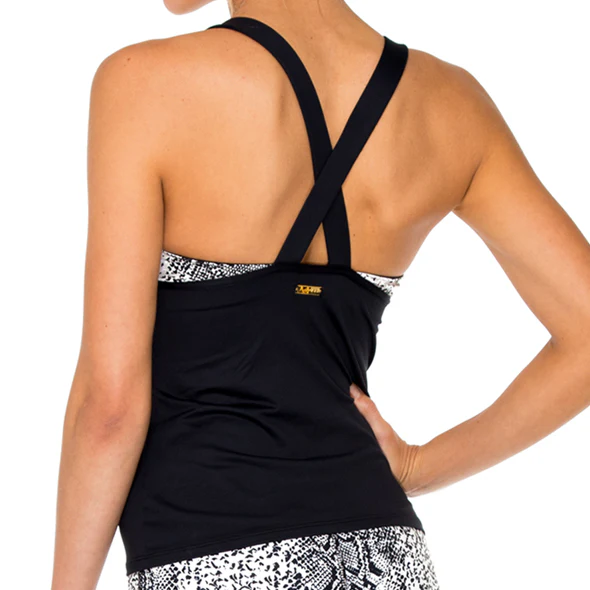 BOMBO - Mesh Inner Top V Cross Back Tanktop - Image 2