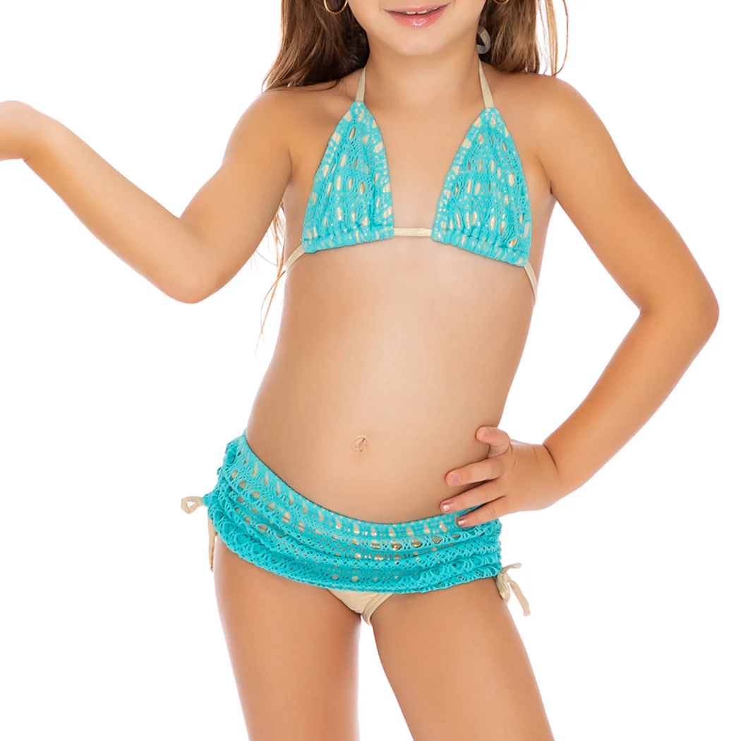 BURBUJAS DE AMOR T - Triangle Top Skirt Bottom Bikini