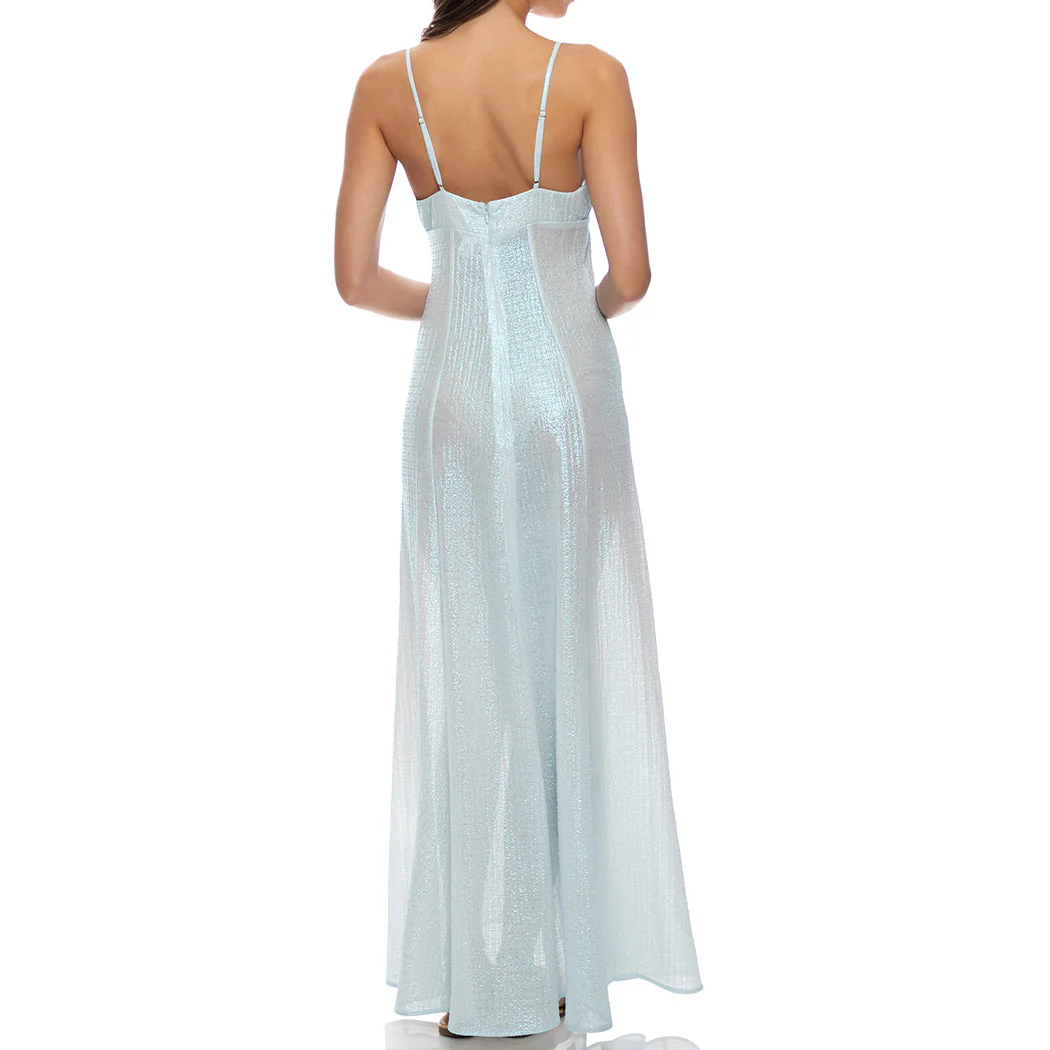 CELESTIAL TIDES - Bralette Side Slit Maxi Dress - Image 2