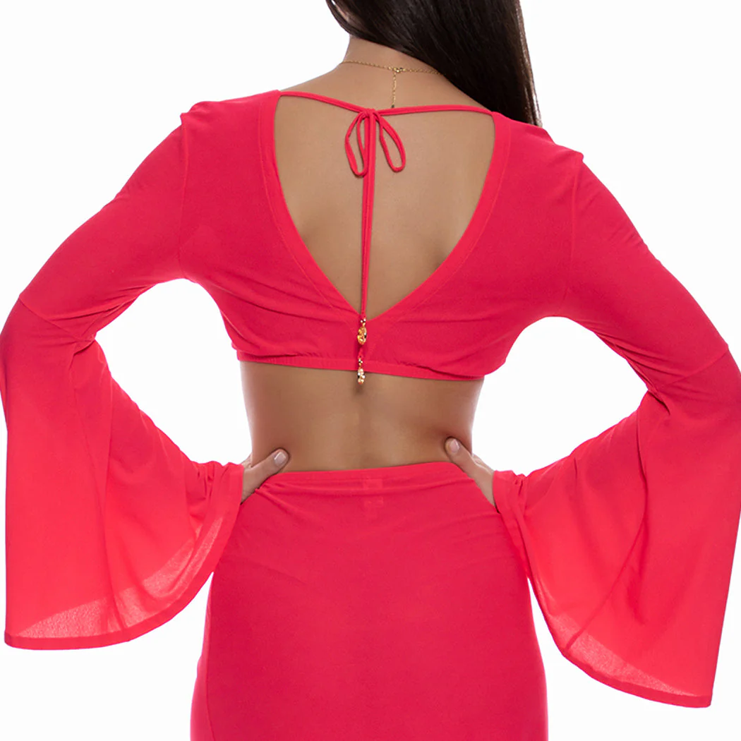 COSITA BUENA - Bell Sleeve Crop Top-CLS - Image 10