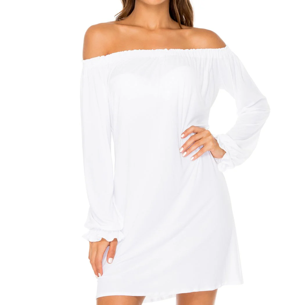 COSITA BUENA - Cuff Bell Sleeve Dress-WAC - Image 3