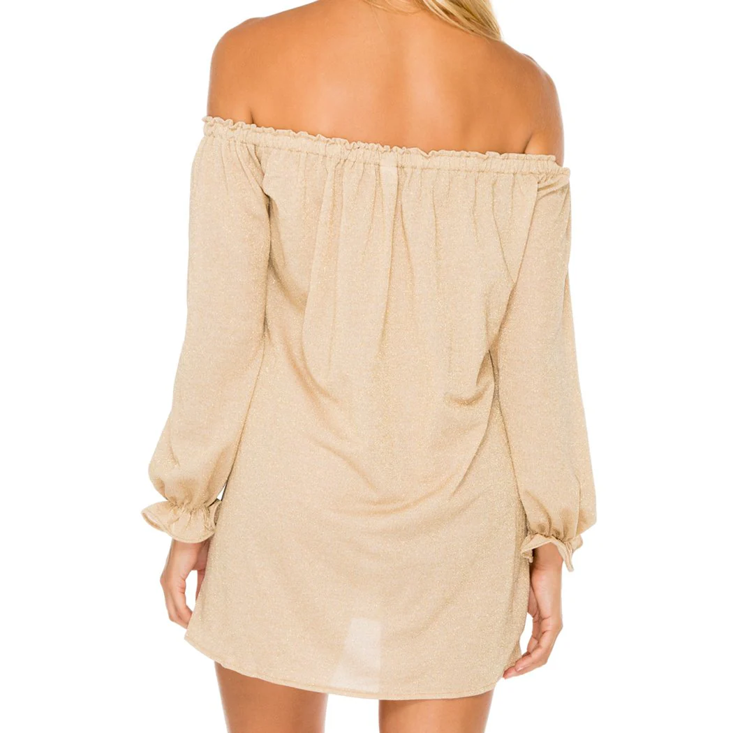 COSITA BUENA - Cuff Bell Sleeve Dress-WAC - Image 6
