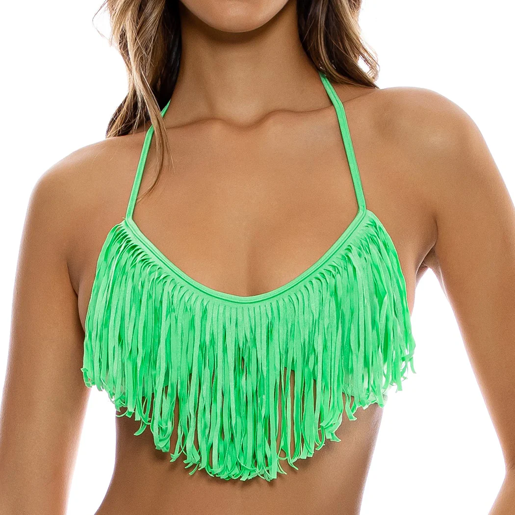 COSITA BUENA - Fringe Scoop Halter Top-13C - Image 5