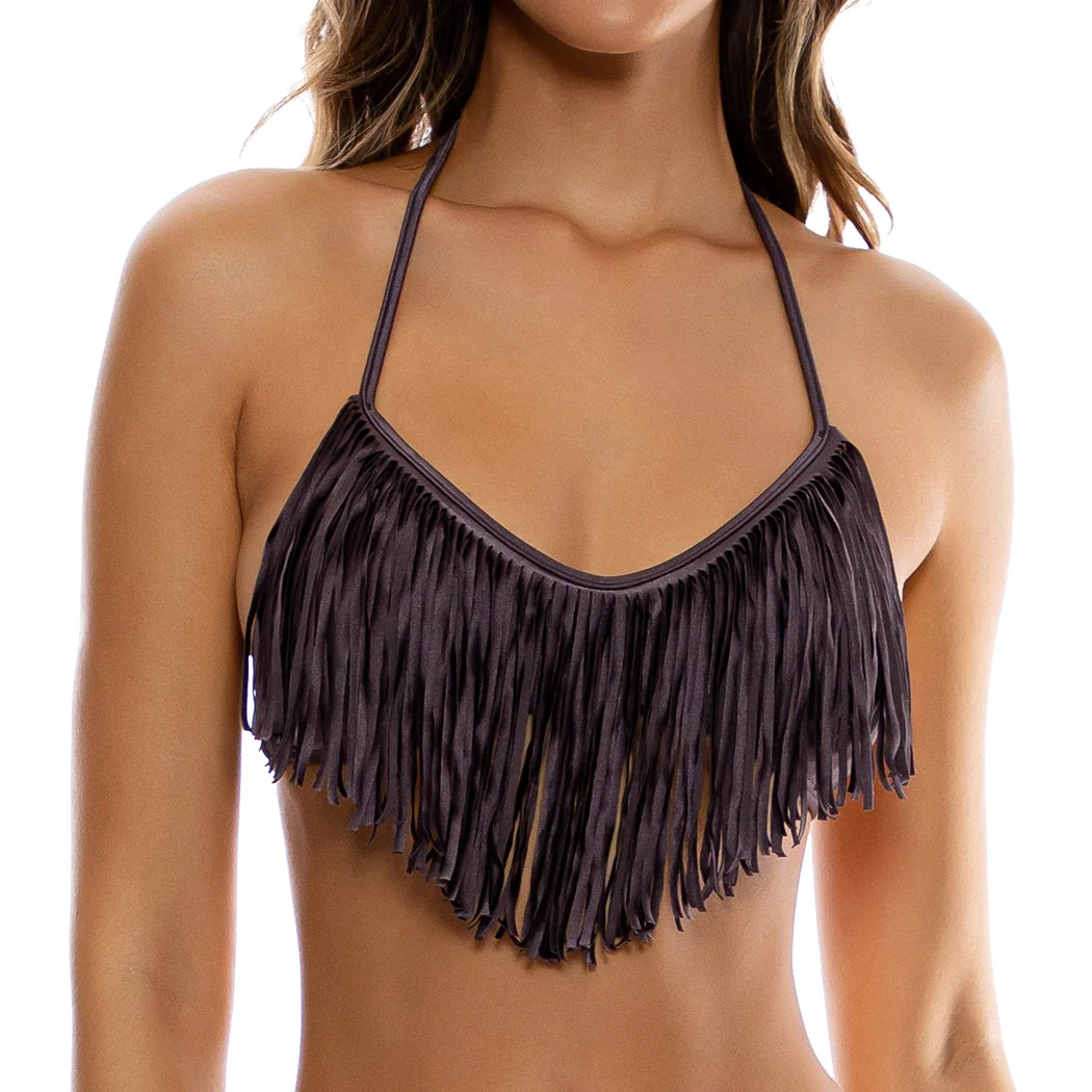 COSITA BUENA - Fringe Scoop Halter Top-13C - Image 9