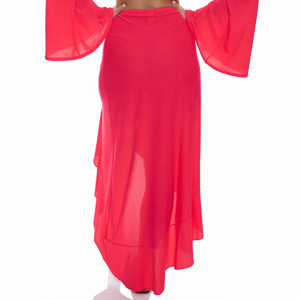 COSITA BUENA - Ruffle High Lo Slit Skirt-CLS - Image 10