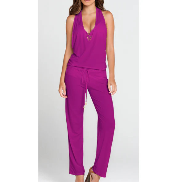 COSITA BUENA - T Back Long Jumpsuit-LBC