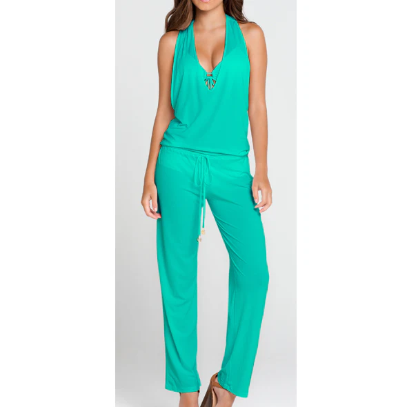 COSITA BUENA - T Back Long Jumpsuit-LBC - Image 3