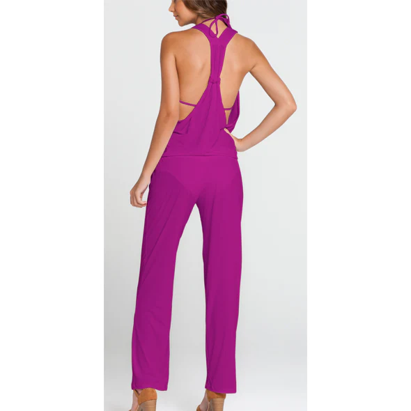 COSITA BUENA - T Back Long Jumpsuit-LBC - Image 5