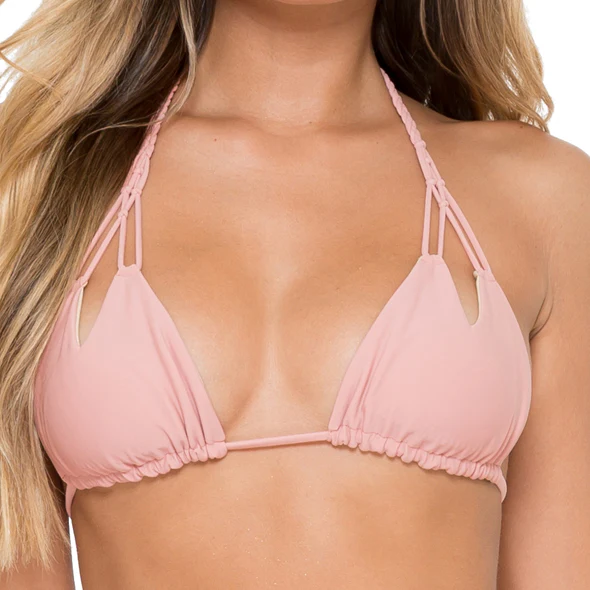 COSITA BUENA - Zig Zag Knotted Cut Out Triangle Top-VCC - Image 5