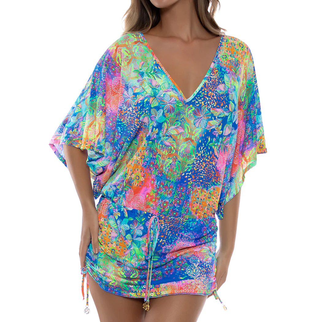 DECO GARDENS - Cabana V Neck Dress