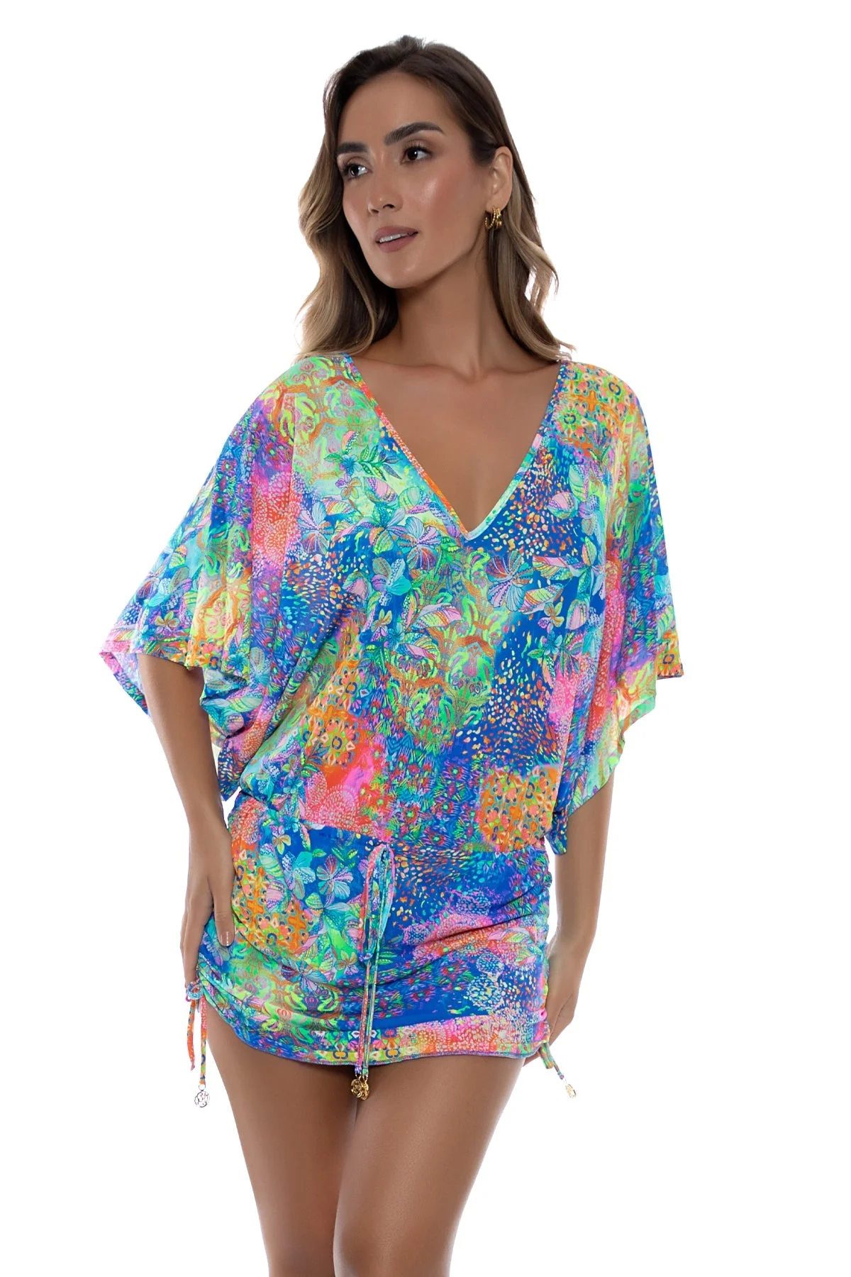 DECO GARDENS - Cabana V Neck Dress - Image 3