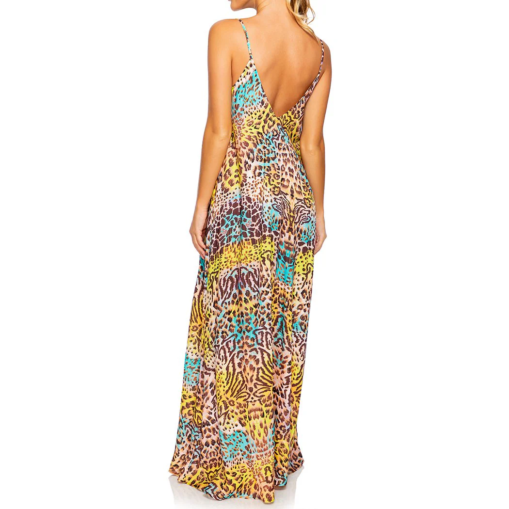 DIOSA SALVAJE - Spaghetti Strap Long Dress - Image 2