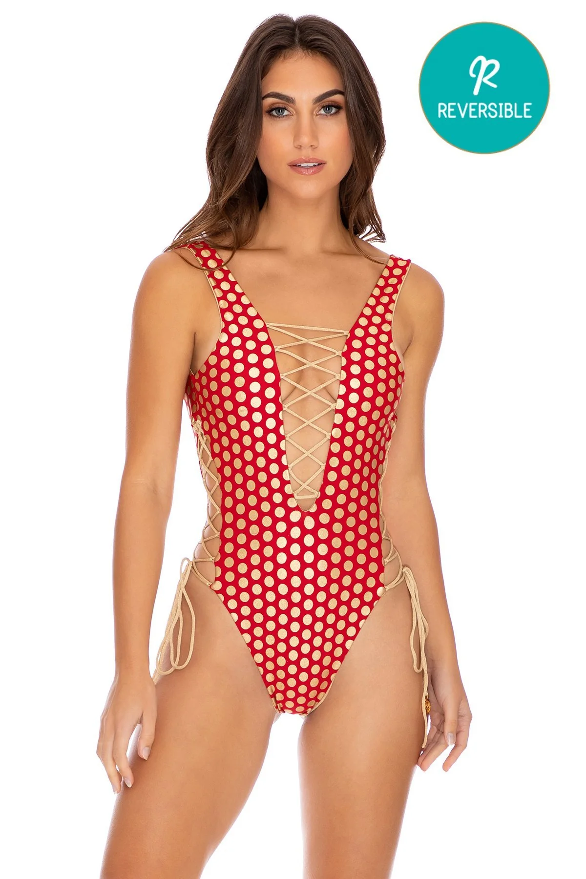 DOTTED DELIGHT - Open Side One Piece Bodysuit - Image 7