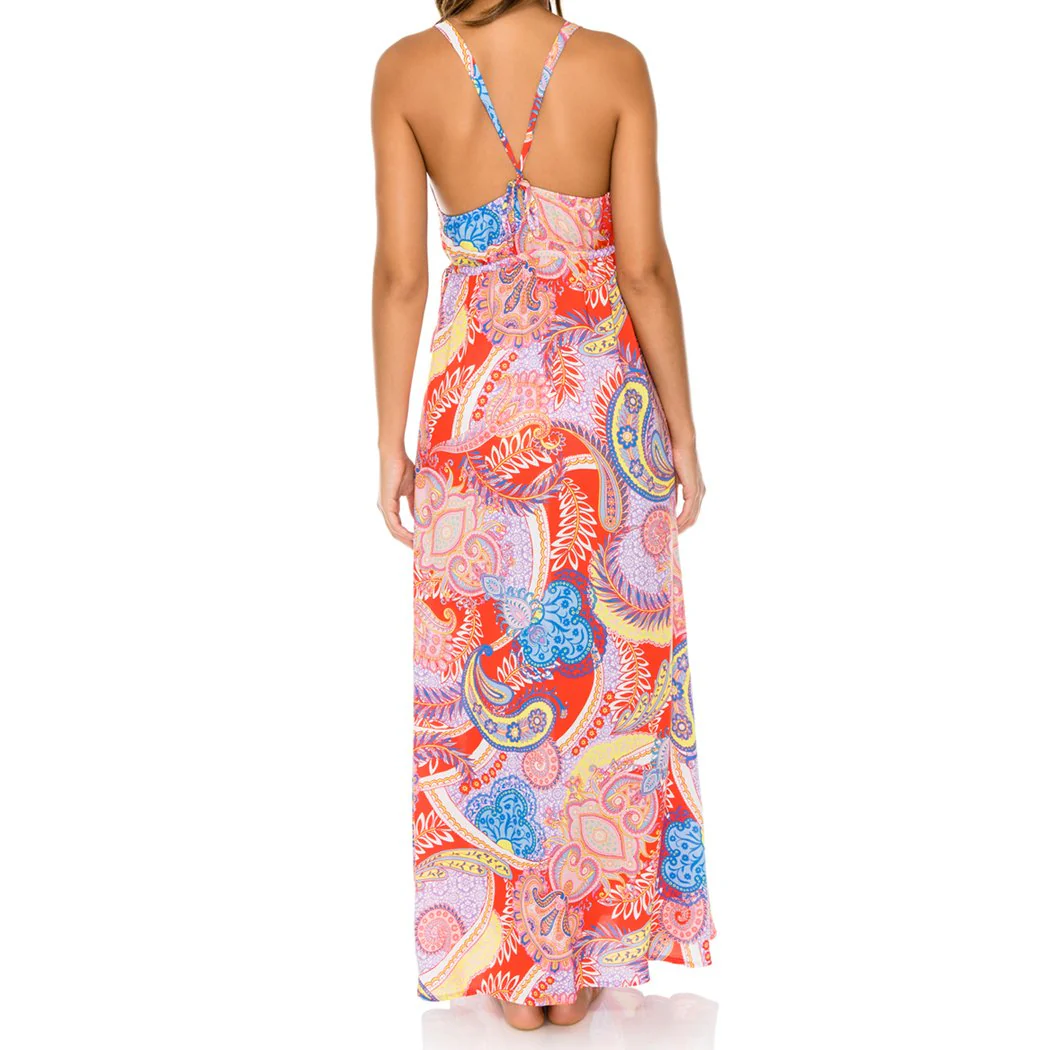 DYNASTY - V Neck Long Dress - Image 4