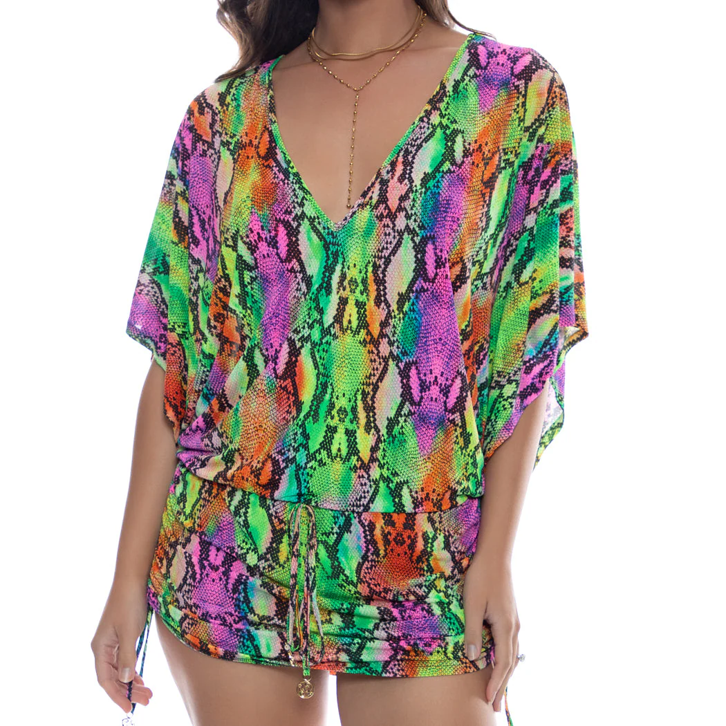 ELECTRIC SKIN - Cabana V Neck Dress - Image 3