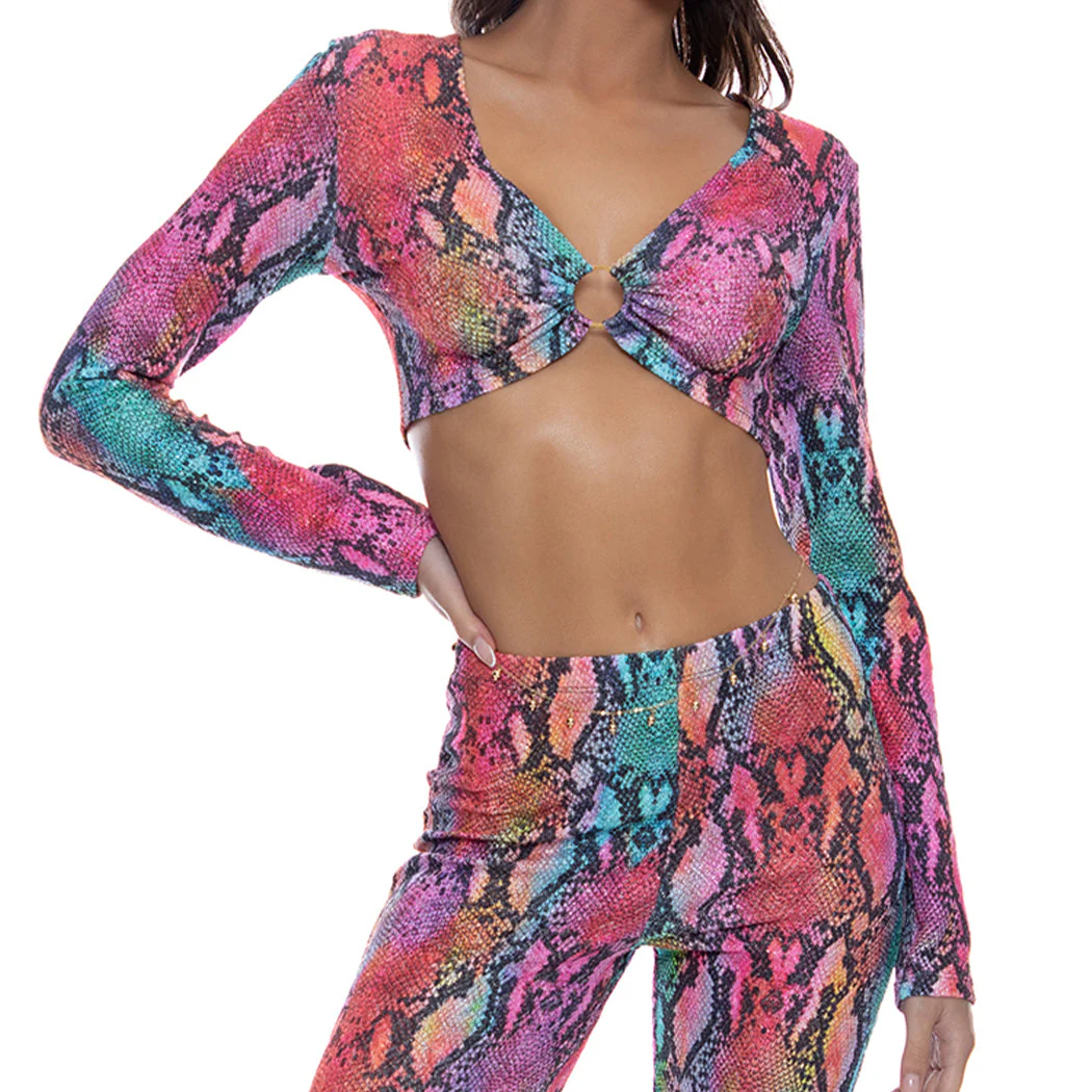 ELECTRIC SKIN - Ring Long Sleeve Top