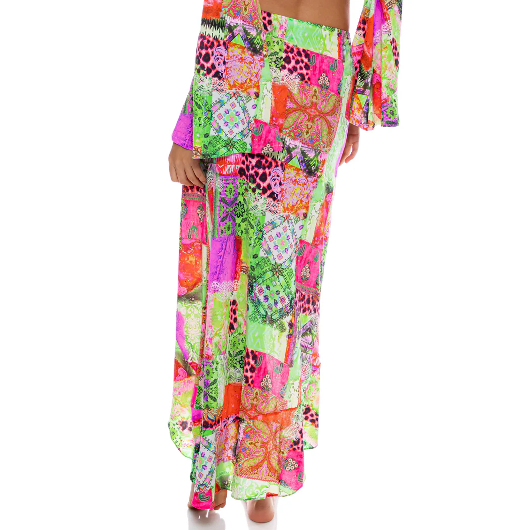FIERCE SOUL - Ruffle High Lo Slit Skirt - Image 2
