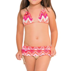 FLAMINGO BEACH T - Triangle Top Skirt Bottom Bikini