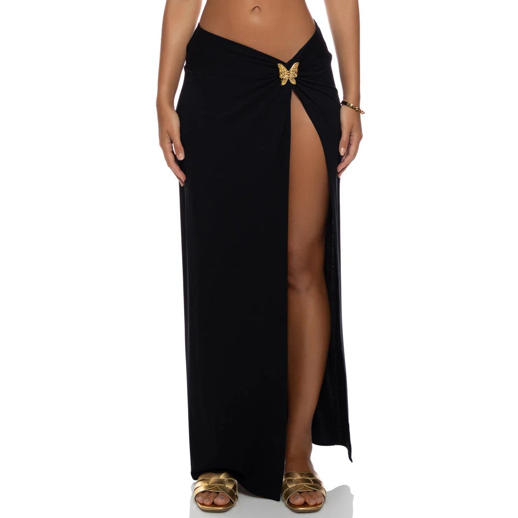 GILDED BUTTERFLY - Twist Front Skirt