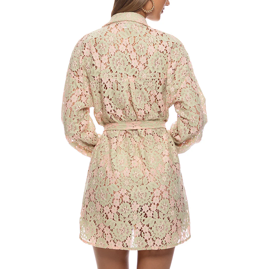 GITANA - Long Sleeve Belted Dress - Image 2
