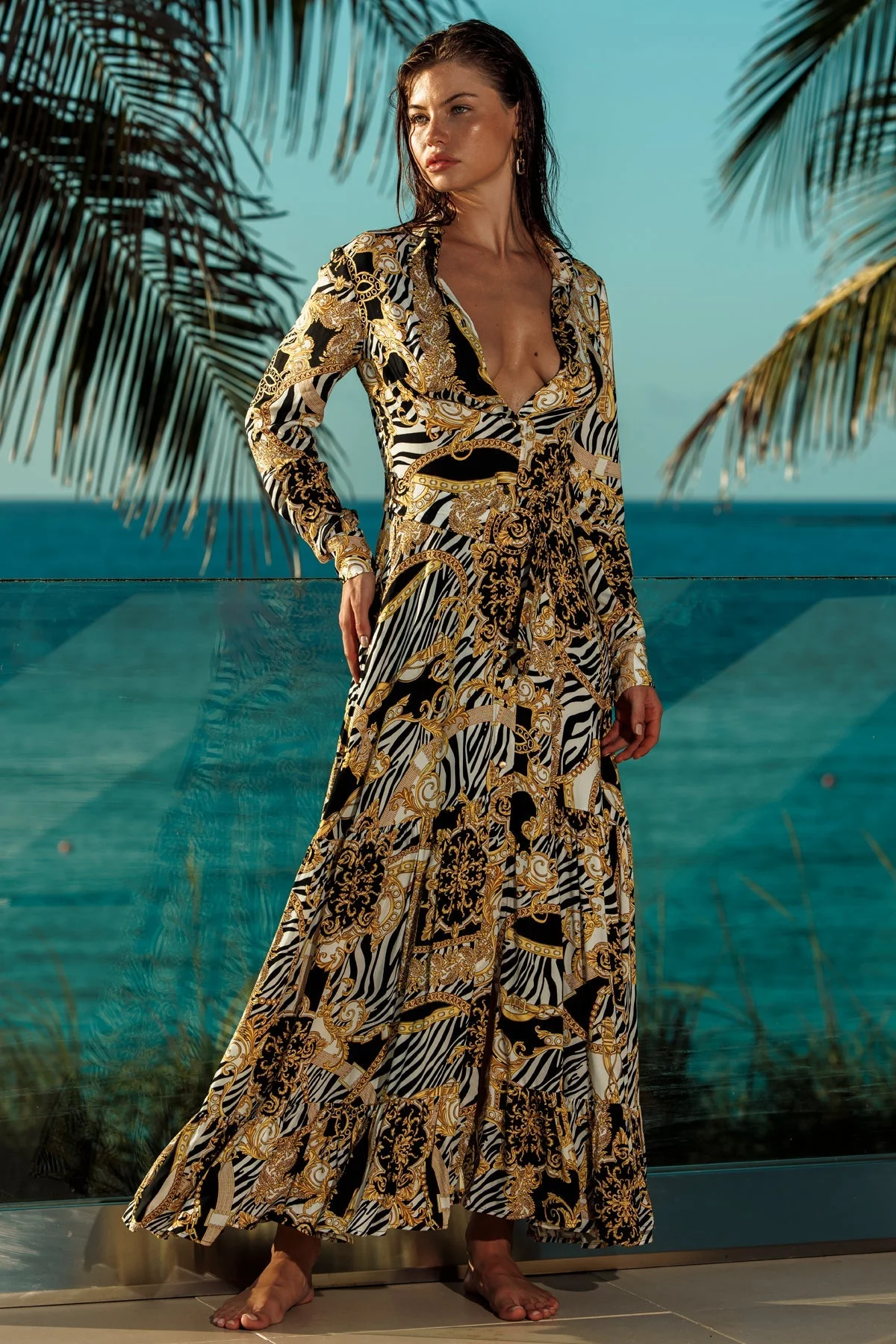 GODDESS VIBES - Goddess Long Sleeve Maxi - Image 3