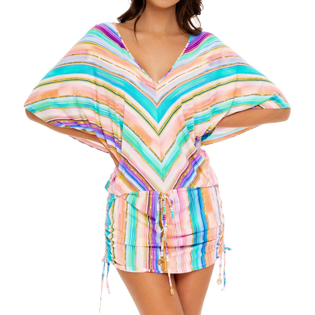 HEAT WAVES - Cabana V Neck Dress