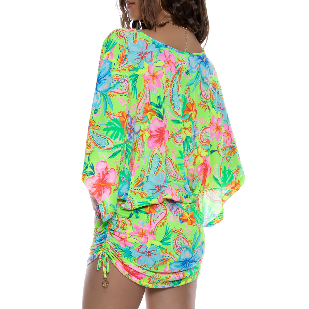 HIBISCUS DREAM - Cabana V Neck Dress - Image 2