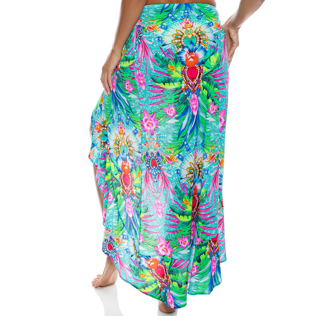 HIDDEN GEMS - Ruffle High Lo Slit Skirt - Image 2