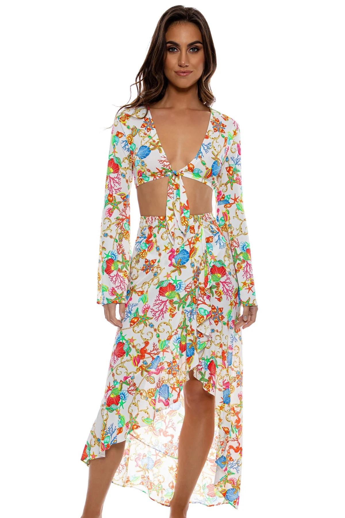 IL MARE - Bell Sleeve Crop Top - Image 5