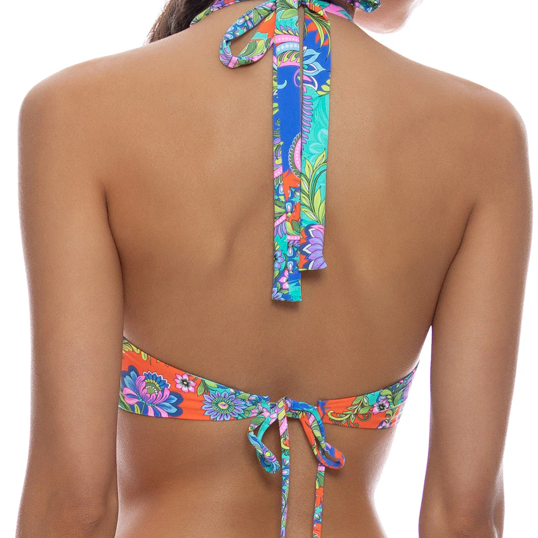 IN THE GROOVE - Cross Front Halter Top - Image 2
