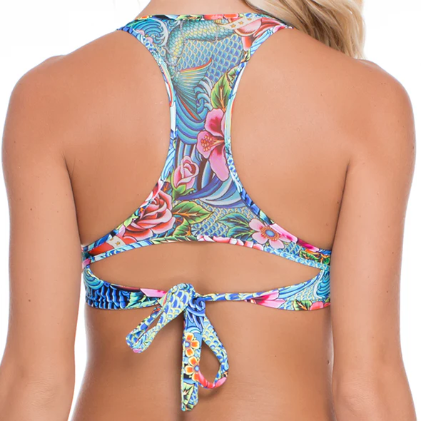 INKED BABE - Ink Mesh Back Underwire Top - Image 2