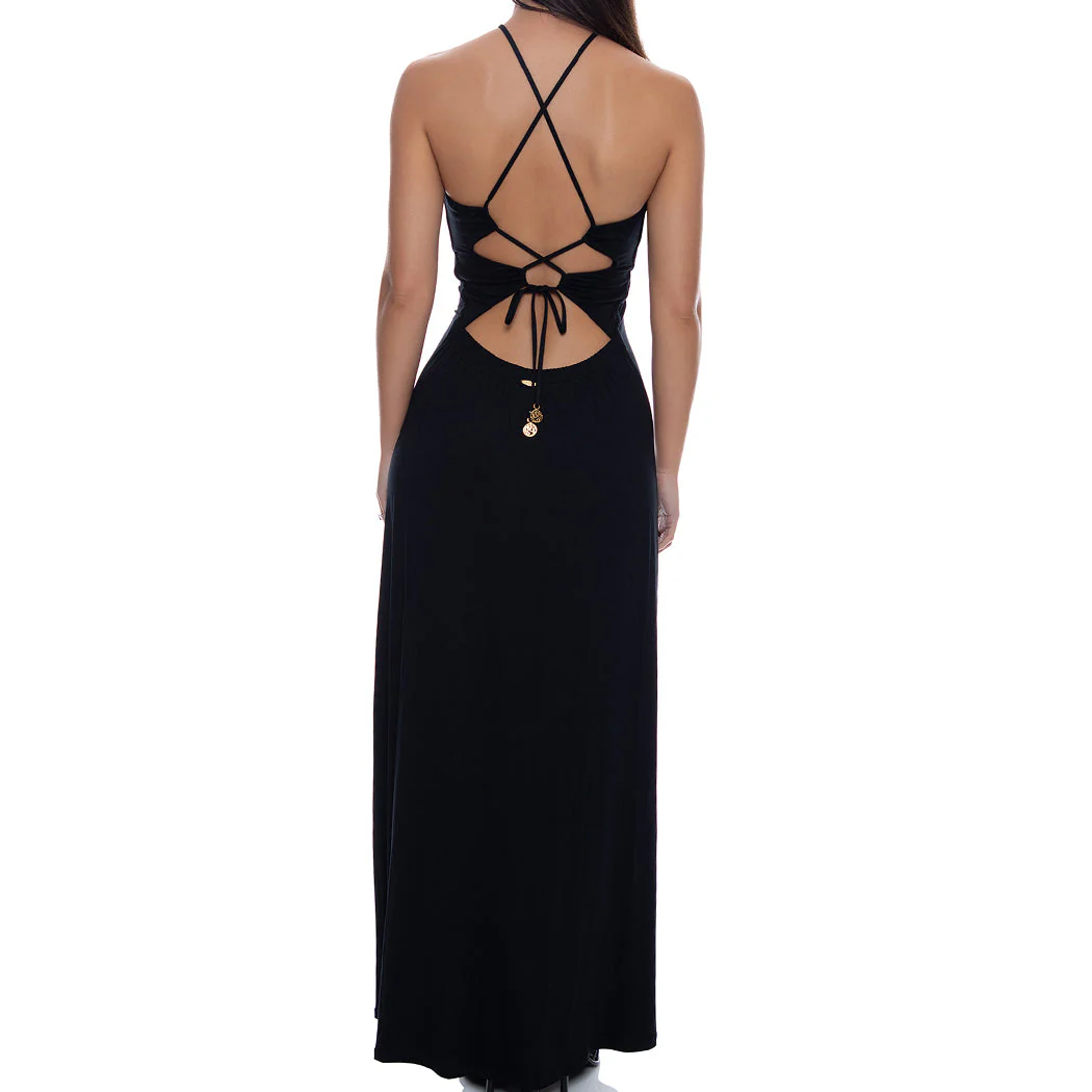 INNER CIRCLE - Halter Ring Long Dress - Image 2
