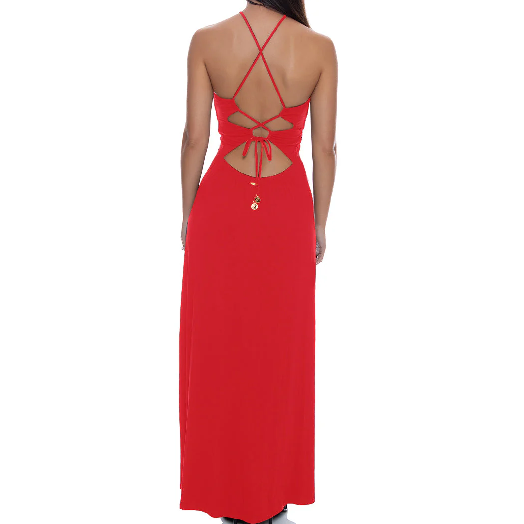 INNER CIRCLE - Halter Ring Long Dress - Image 4