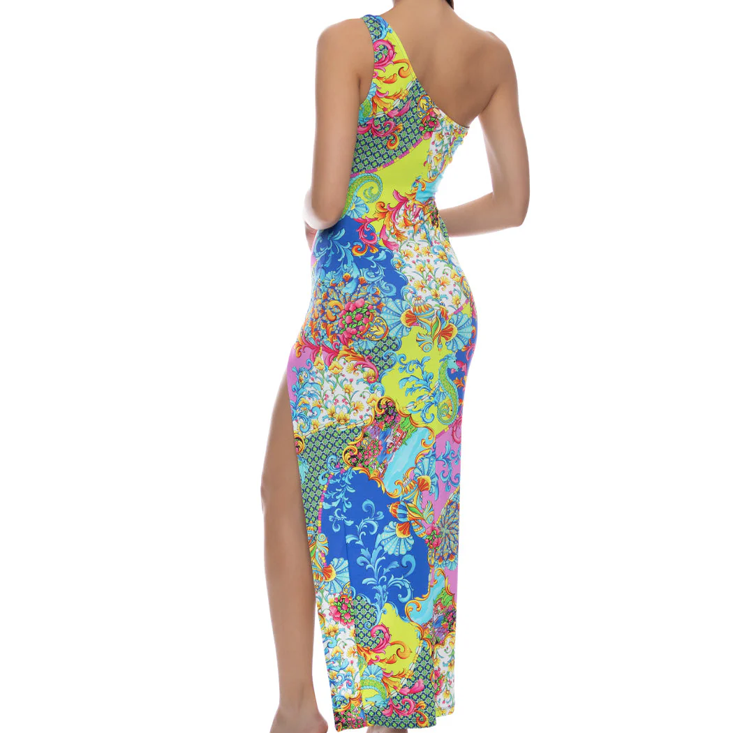LA COSTA - Asymmetrical Cut Out Maxi Dress - Image 2