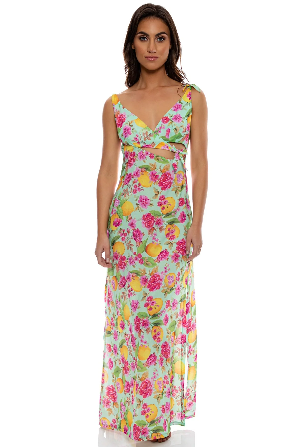 LIMONCELLO - Peek a boo Tie Back Maxi Dress - Image 3