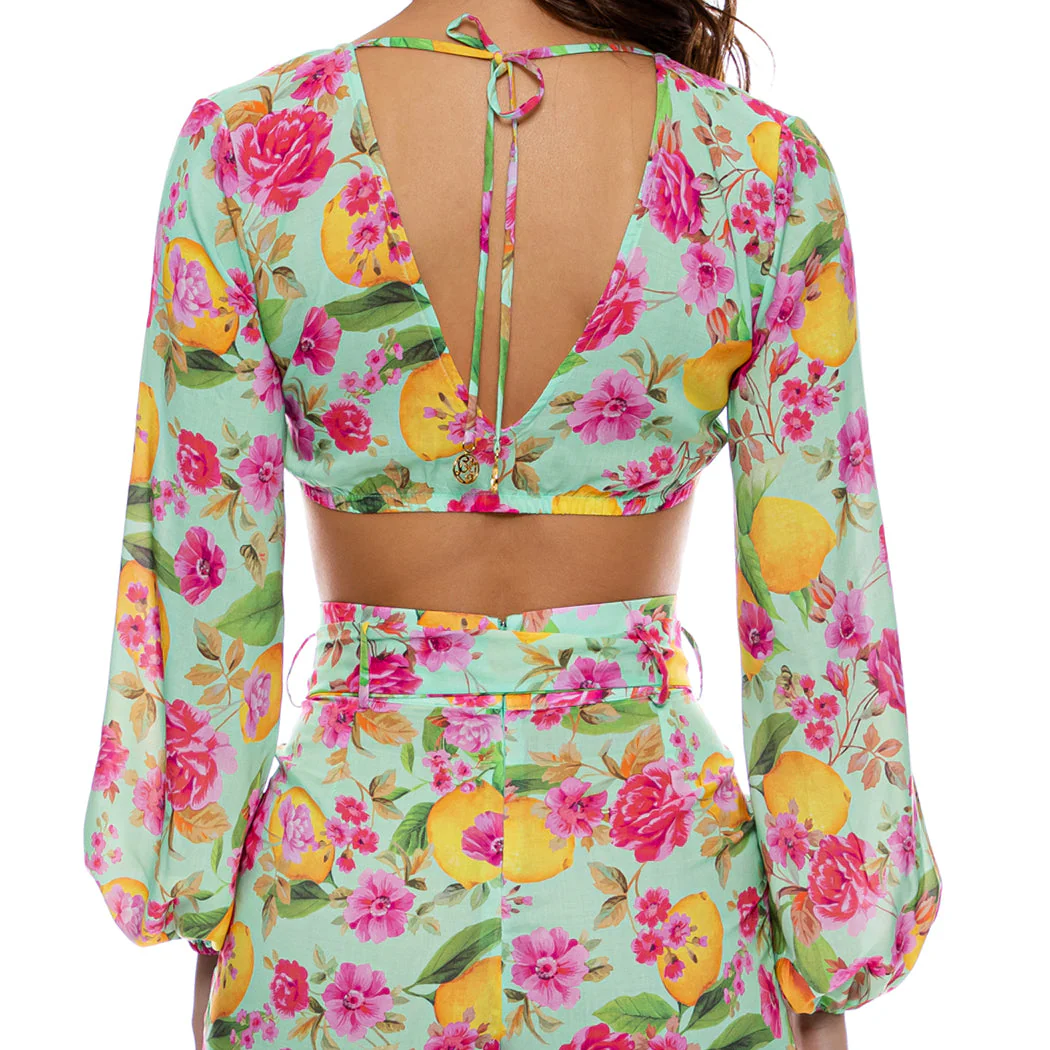 LIMONCELLO - Tie Front Crop Top - Image 2