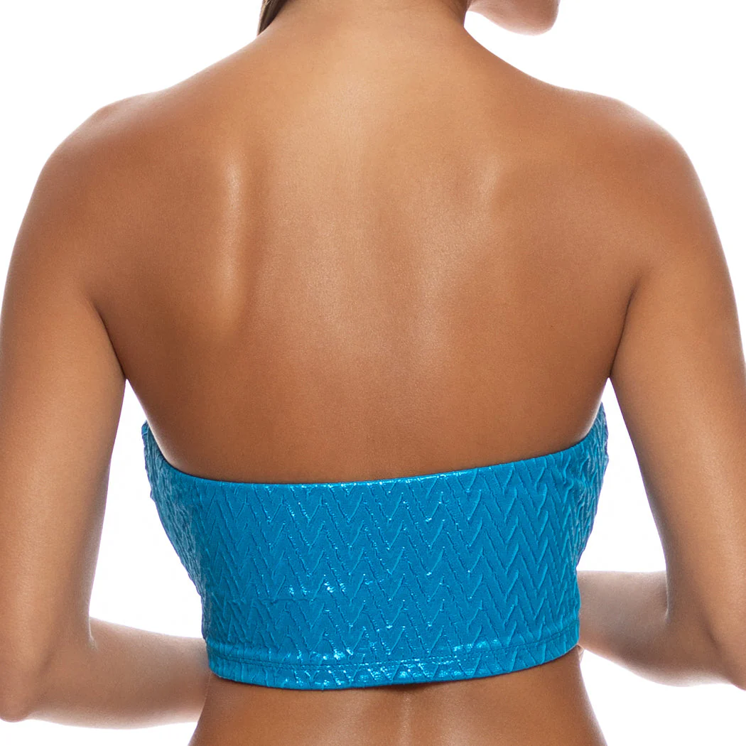 LIQUID VOLTAGE - Double Loop Bandeau Crop Top - Image 4