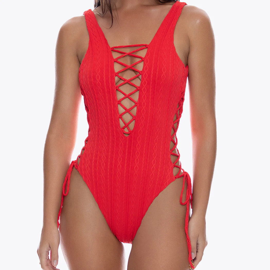 LOST AT SEA - Interlaced Open Side One Piece - Image 3