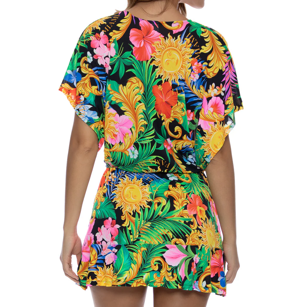 LOVE BY THE SUN - Playera V Neck Ruffle Dress - Image 2