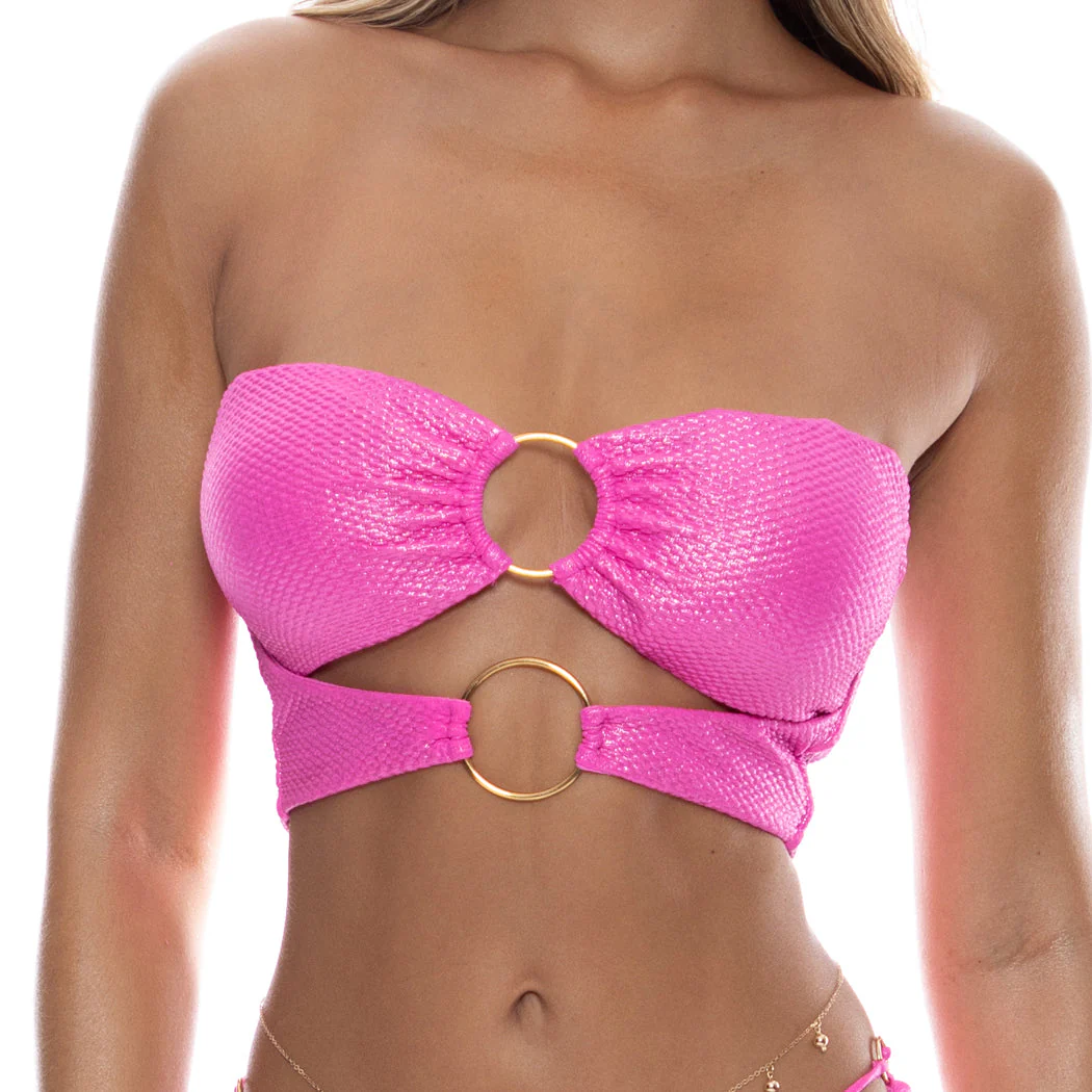 LUMINOUS - Double Loop Bandeau Crop Top - Image 5